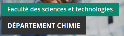 Département de Chimie, Université de Lille